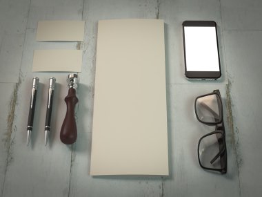 mockup iş şablonu. 