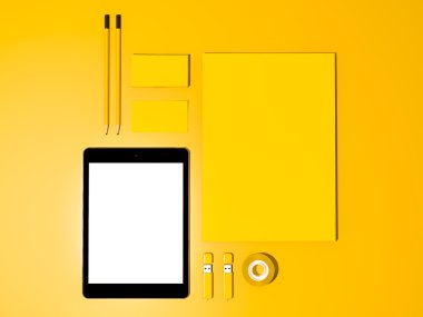 mockup iş şablonu. 