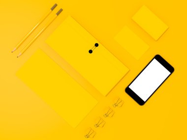 mockup iş şablonu. 