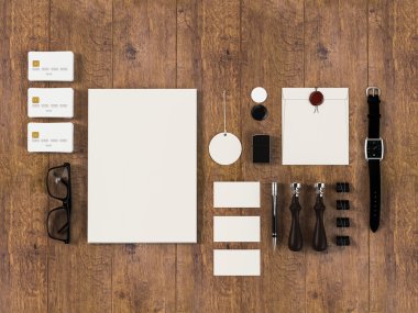 mockup iş şablonu. 