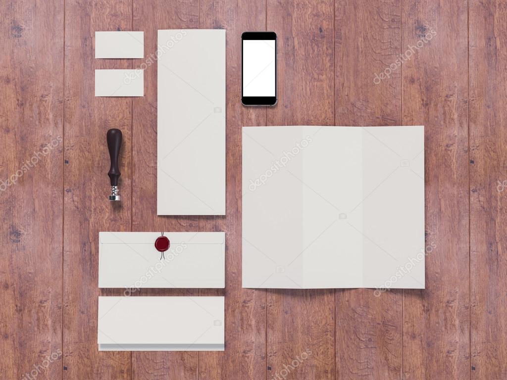 Template business for branding. High resolution. 3D