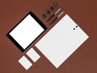 mockup iş şablonu. 
