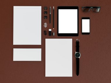 mockup iş şablonu. 
