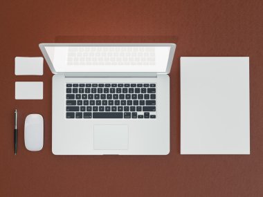 mockup iş şablonu. 