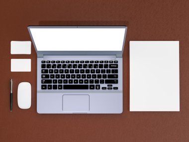 mockup iş şablonu. 