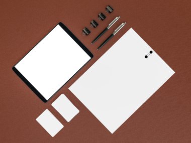 mockup iş şablonu. 