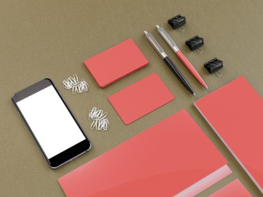 mockup iş şablonu. 