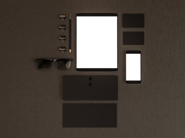 mockup iş şablonu. 