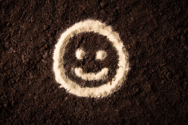 Euro symbol written on brown ground — Φωτογραφία Αρχείου