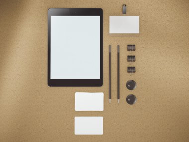 grafik tasarımcıları sunumlar ve Portföyleri için kimlik marka için şablon.