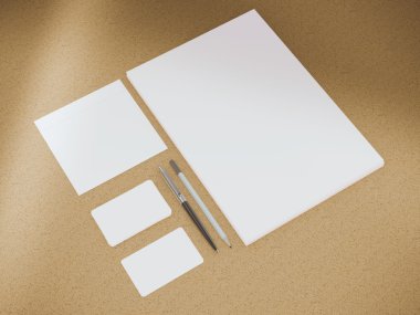 grafik tasarımcıları sunumlar ve Portföyleri için kimlik marka için şablon.