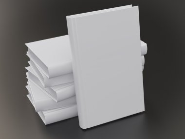 Boş kitap mockup şablonu