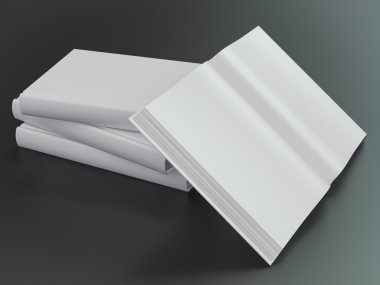 Boş kitap mockup şablonu