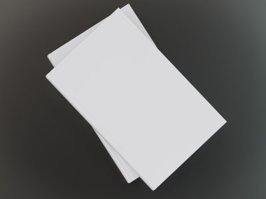 Boş kitap mockup şablonu