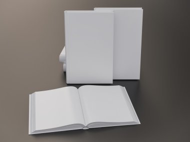 Boş kitap mockup şablonu