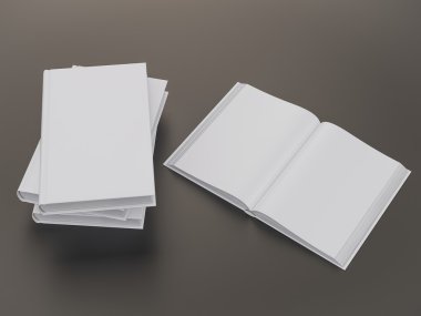 Boş kitap mockup şablonu