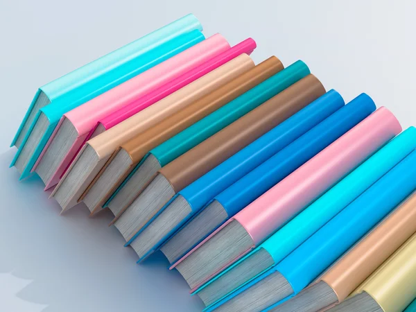 Шаблон-макет пустой цветной книги — стоковое фото