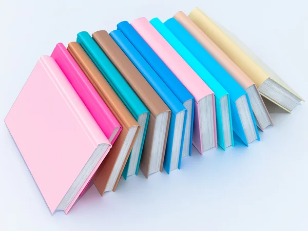 Plantilla de maqueta de libro de color vacío —  Fotos de Stock