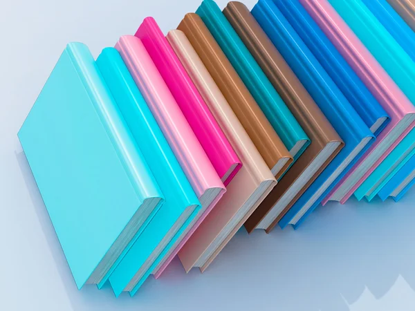 Lege kleur boek mockup sjabloon — Stockfoto
