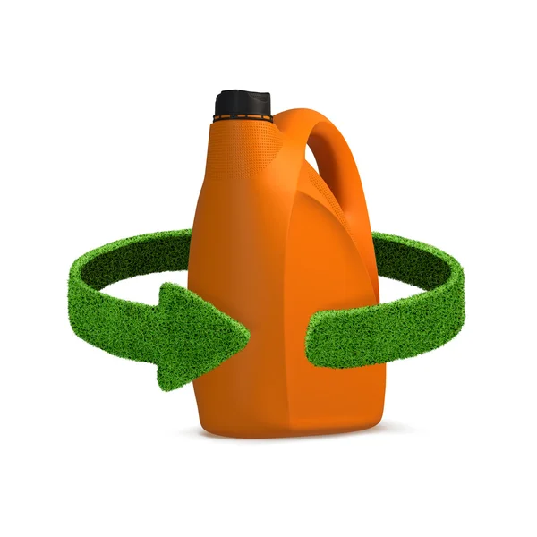 Olej pojemnika recyklingu koncepcja — Zdjęcie stockowe