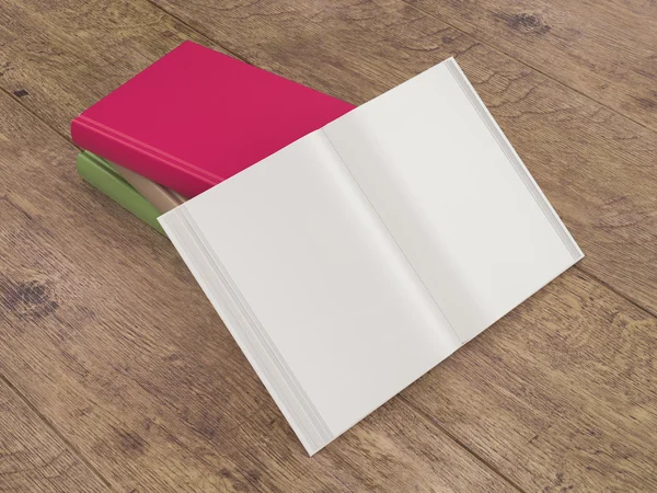 Libri a colori vuoti modello mockup. Alta risoluzione . — Foto Stock