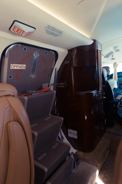 Interior del avión jet — Foto de Stock