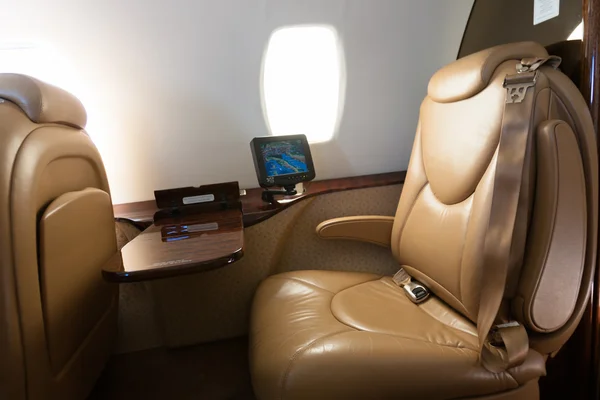 Interior del avión jet — Foto de Stock