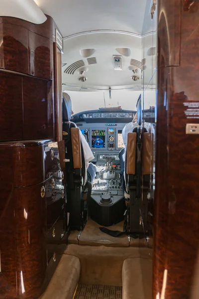 Interior of jet airplane — Stock Photo, Image