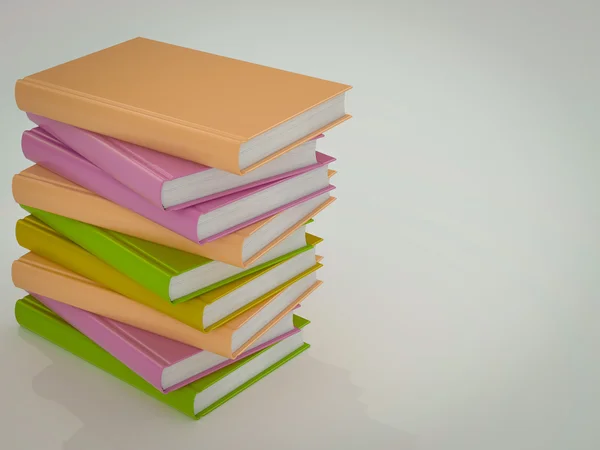 Plantilla de maqueta de libros de colores vacíos. Alta resolución . —  Fotos de Stock