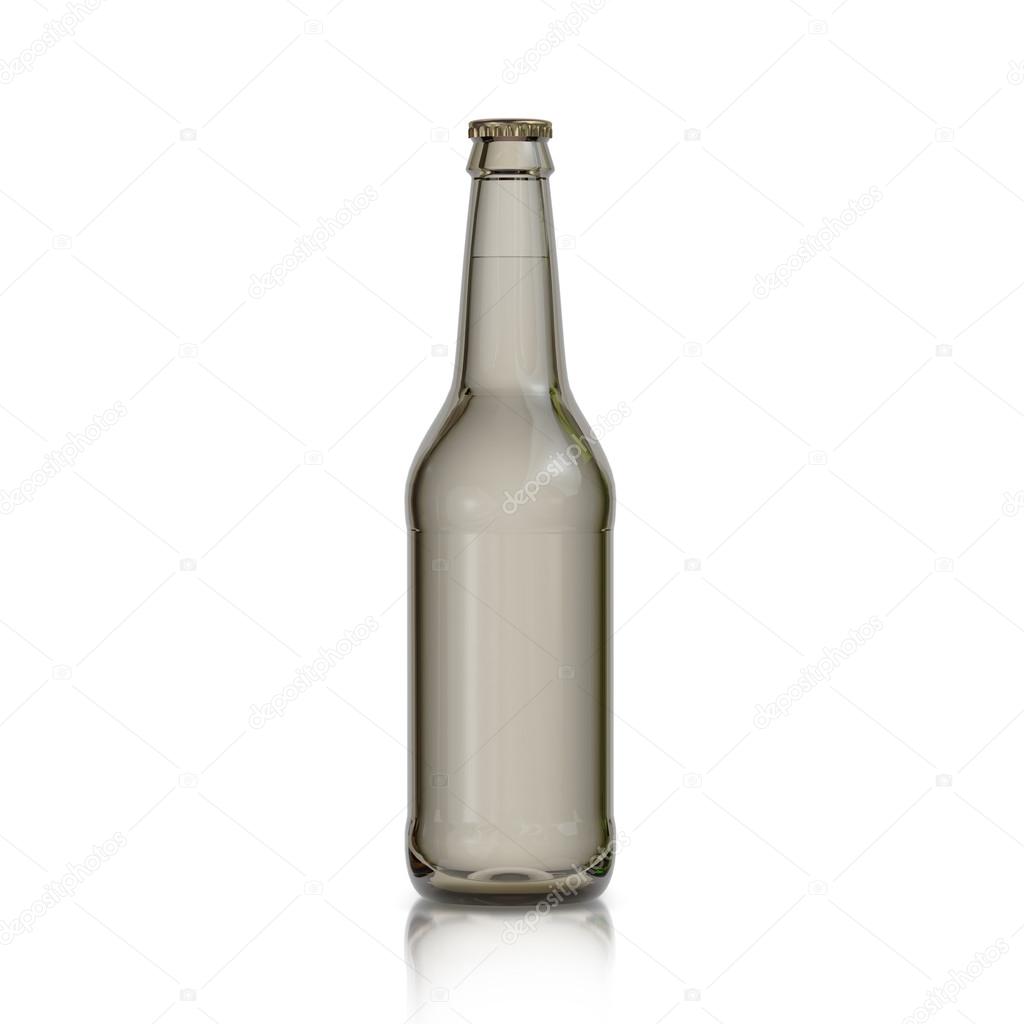 Bottle of beer  isolated on white background