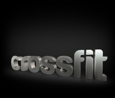 Motivasyonel fitness ifadeler harfler siyah stüdyo arka plan üzerinde demir