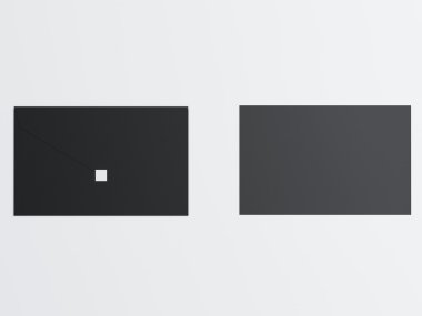 Beyaz arka plan üzerinde mockup iş şablonu