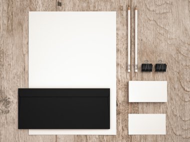 Mockup iş şablonu. Öğeleri için marka kimliğini ayarla