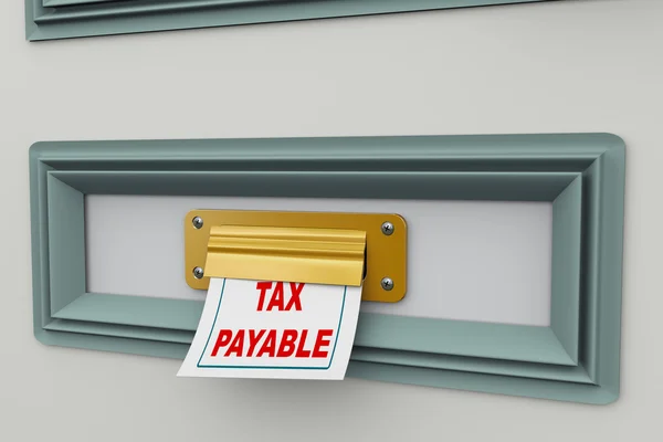 3d Steuer zu zahlen — Stockfoto