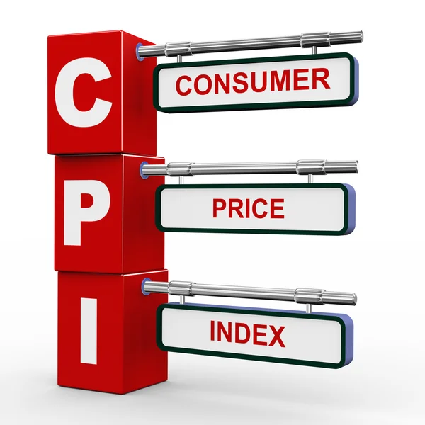 Трехмерная современная вывеска CPI — стоковое фото