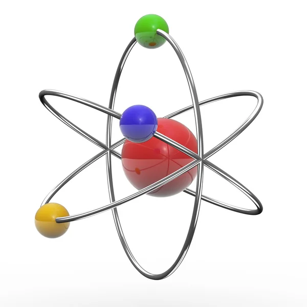 3D orbity atomu — Zdjęcie stockowe