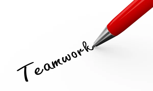 3D-pen schrijven teamwerk — Stockfoto