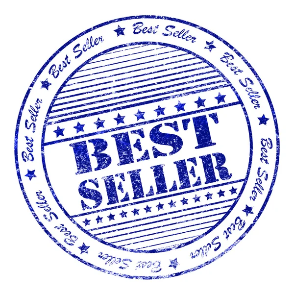 Selo de borracha Grunge best-seller — Fotografia de Stock