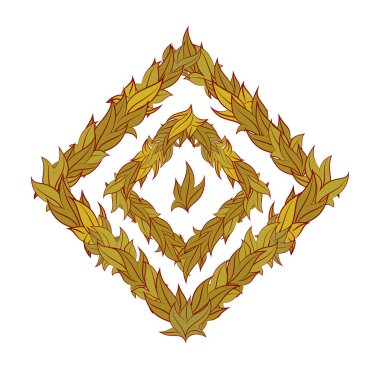 Vektör desen yaprak