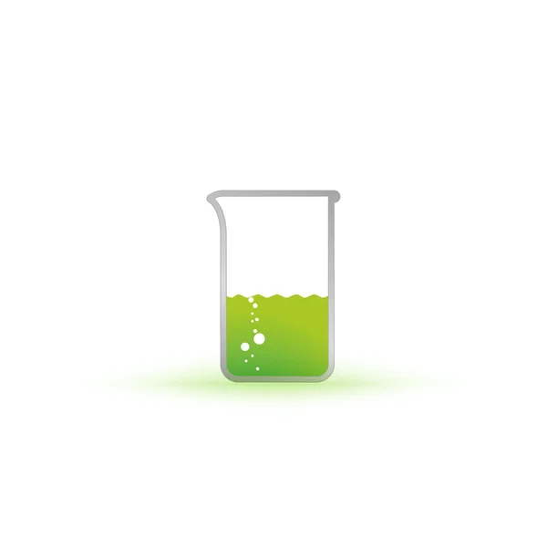 Vektor-Reagenzglas mit Flüssigkeit — Stockvektor
