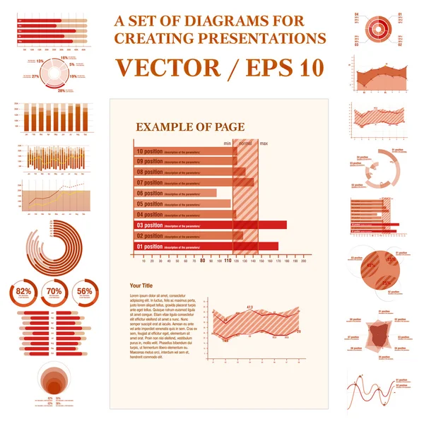 Elementos conceptuales infográficos . — Archivo Imágenes Vectoriales