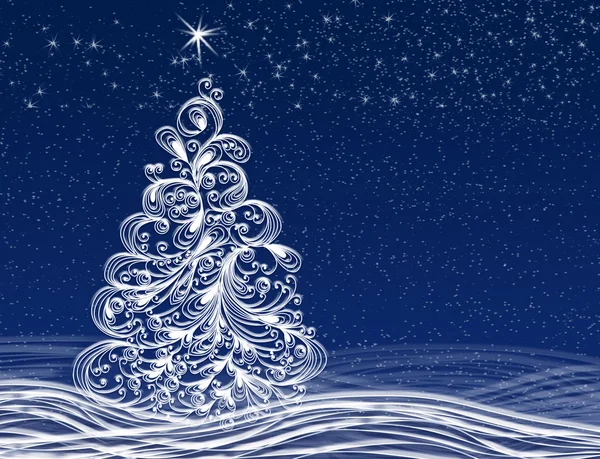 New Year. Christmas. Christmas tree. — Stock Photo, Image