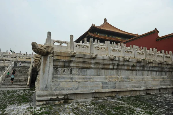 Beijing China 2012 Een Oud Paleis Complex Met Gebeeldhouwde Stenen — Stockfoto