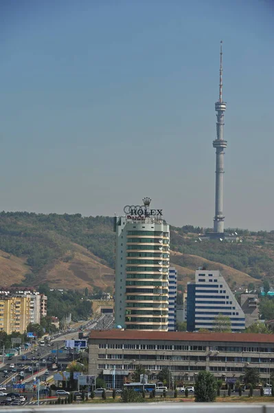 Almaty Kazakhstan 2012 Vue Sur Immeuble Bureaux Ville Tour Télévision — Photo