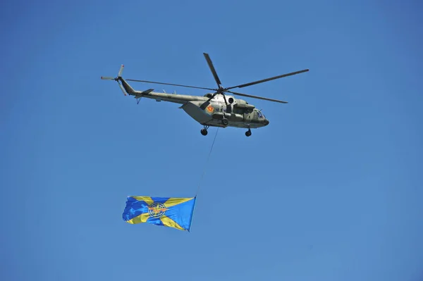 Almaty Kasachstan 2013 Demonstration Von Spezialausrüstung Und Luftfahrt Den Streitkräften — Stockfoto