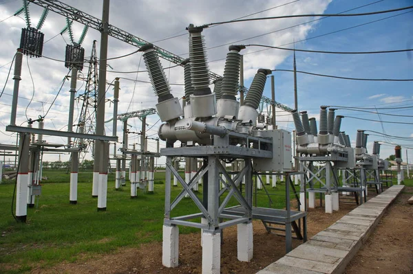 Nur Sultan Kazakhstan 2015 High Voltage Power Lines Insulators Stabilizers — Φωτογραφία Αρχείου