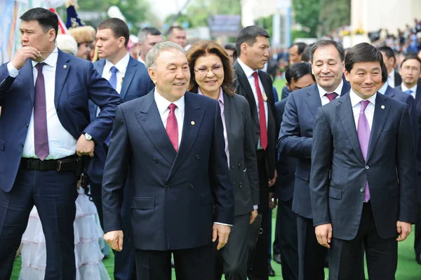 Almaty Kasachstan 2016 Der Ehemalige Kasachische Präsident Nursultan Nasarbajew Bei — Stockfoto