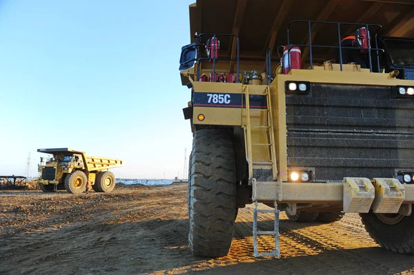 East Kazakhstan Region Kazakhstan 2015 Special Equipment Drives Quarry Industrial — Stock Photo, Image