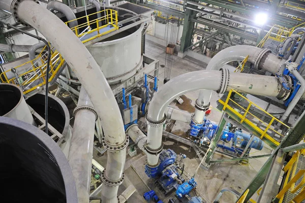 Pavlodar Region Kazakhstan 2015 Pipes Tanks Centrifuge Processing Sulfide Ore — 图库照片