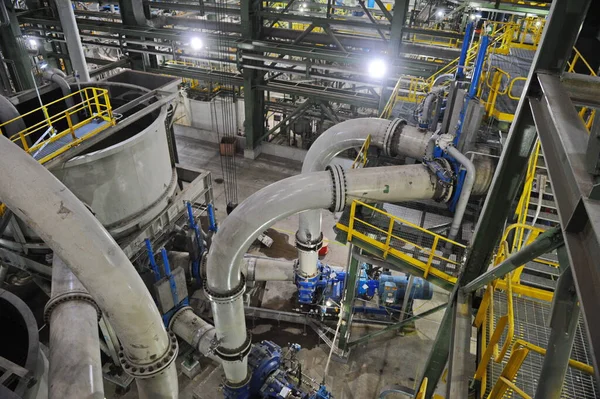 Pavlodar Region Kazakhstan 2015 Pipes Tanks Centrifuge Processing Sulfide Ore — 图库照片